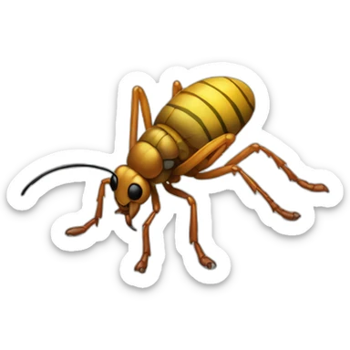 Insecto en ambar sticker