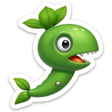 Peashooter from pvz sticker