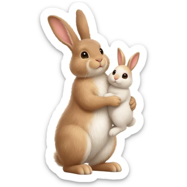 Bunny is my mommy sticker