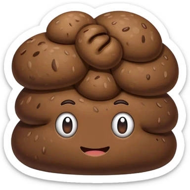 Poop sticker