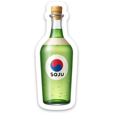 (korean alchol)soju sticker