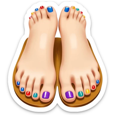 pedicure sticker