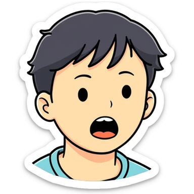 ugly crying sticker