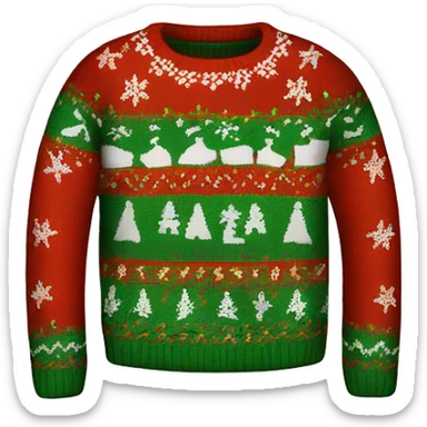 ugly christmas sweater sticker