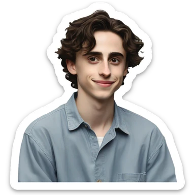 Timothée Chalamet in Call Me By Your Name sticker