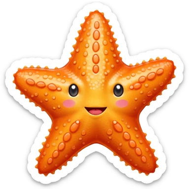 Blushed cheeks starfish sticker