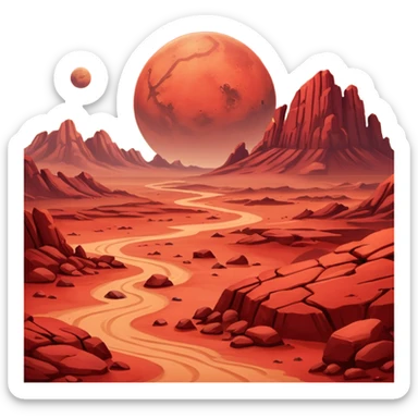  mars planet emoji sticker