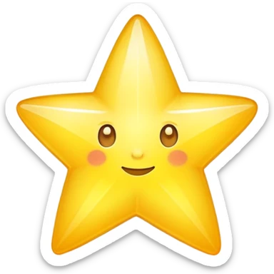bright shining star sticker