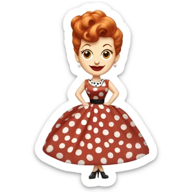 Ghost of Lucille ball sticker