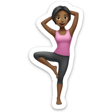 pilates girl sticker