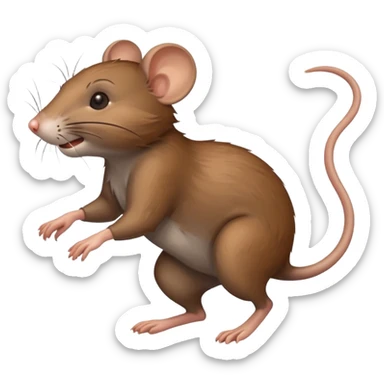 rat running on 4 sticker