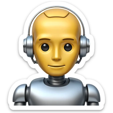 Arnold, AI, robot emoji sticker