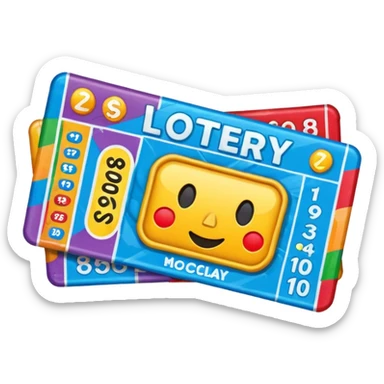 Lottery scratch ticket sticker