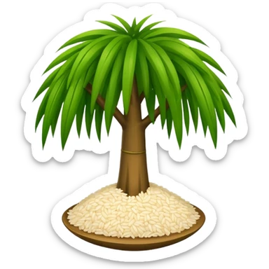 Draw me a rice tree emoji sticker