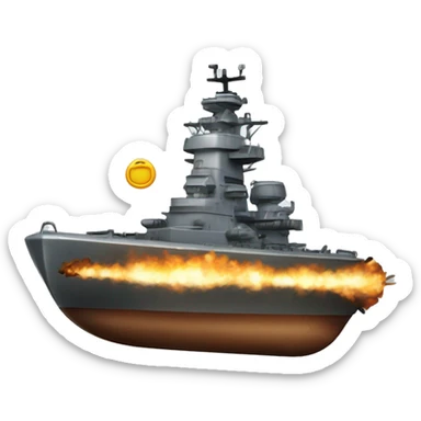 Battleship lunch missle sticker