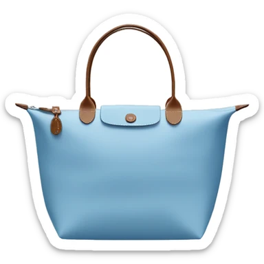 longchamp tote bag light blue  sticker