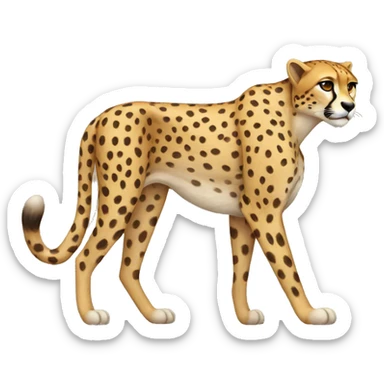 cheetah sticker