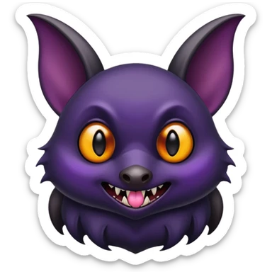 goth fruit bat  sticker