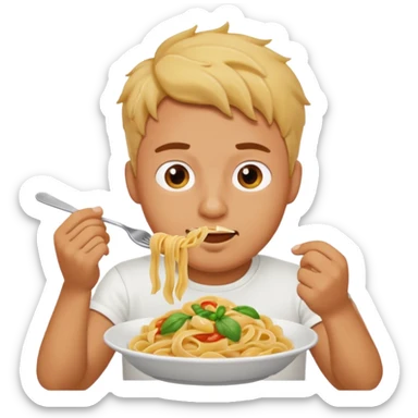 the man who eats pasta sticker