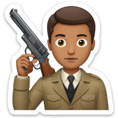 Emoji con arma de hombre sticker