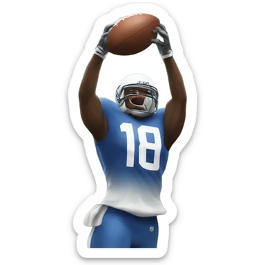 Me scoring touchdown  sticker