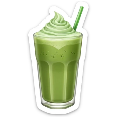 iced matcha latte sticker