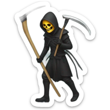 death with scythe sticker