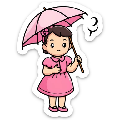 Brawl Stars Piper character sticker