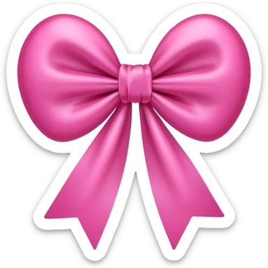 pink heart with bow in it  sticker