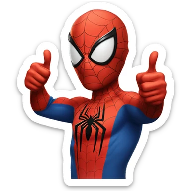 spider-man giving a thumbs up sticker