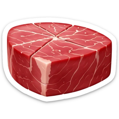 a chunk of tuna meat sticker