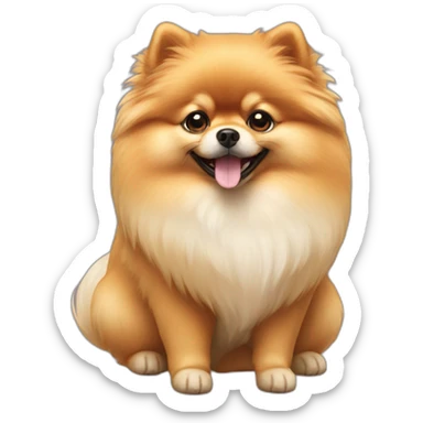 pomeranian dog sticker