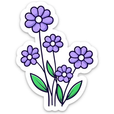 Wedding Crasher strain, hybrid cannabis with purple flowers and white crystals sticker