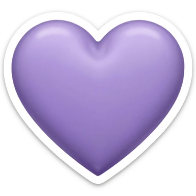 Corazón color lavanda  sticker