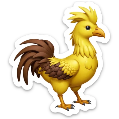 Inteleon-Chocobo-Bisharp-Pokémon-Fusion, full body sticker