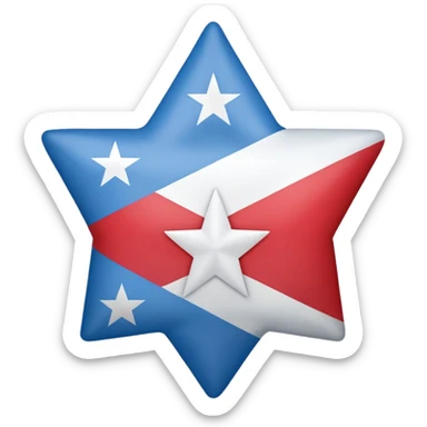🇵🇷 to light blue where the star is located sticker