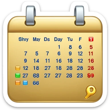 calendar emoji with $61 instead of days sticker