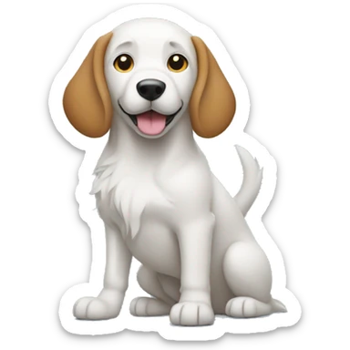 dog who is learning about hydraulics sticker