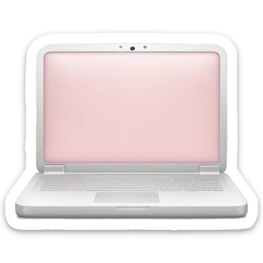Light pink laptop sticker