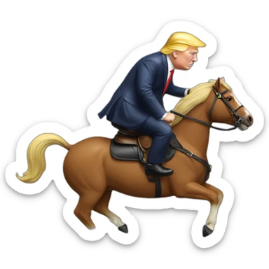 putin rides on top of trump sticker