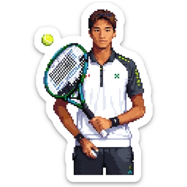 Hugo Dellien as a tennis player sticker
