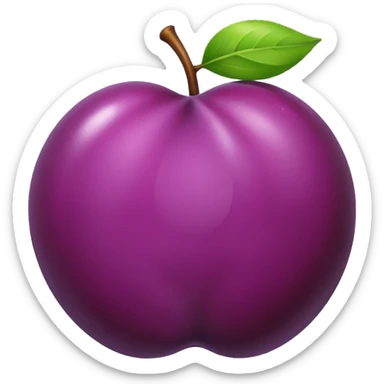 plum sticker