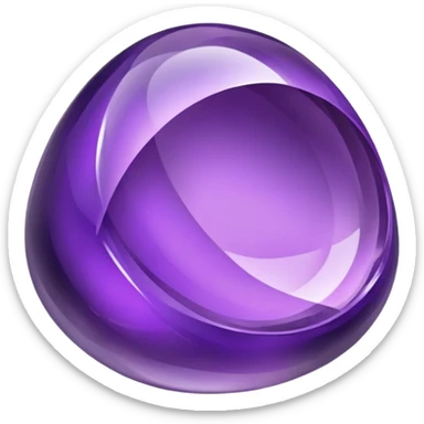 Tumbled amethyst sticker