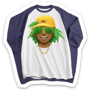 Skater fashion aesthetic baggy clothes graphic t shirt 420 sticker