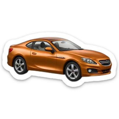 Voiture en cuivre sticker