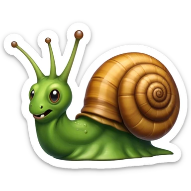 An evil snail sticker