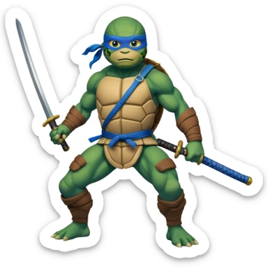 Ninja turtle Leonardo full pic sticker