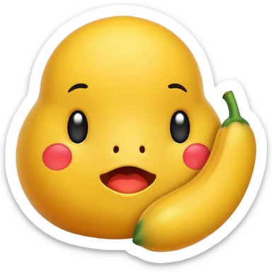 choking the chicken with one hand around the chickens neck sticker