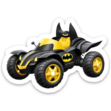 batmobile atv banshee with a smile sticker