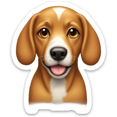 brazilian caramel dog sticker